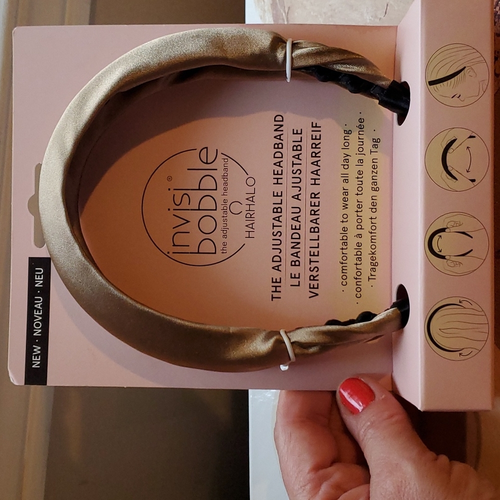 Invisi bobble adjustable headband
